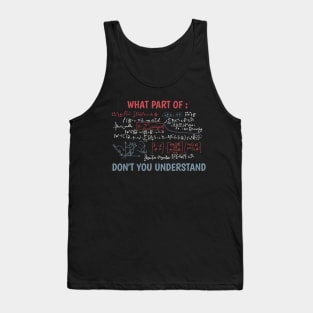 Funny maths quote Tank Top